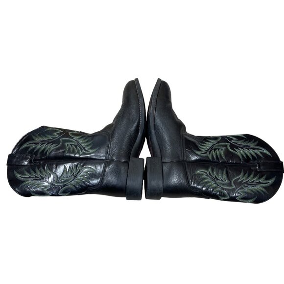 Ariat Stockman Cowboy Western Boots Size 9.5 D Leather Black - Picture 6 of 12